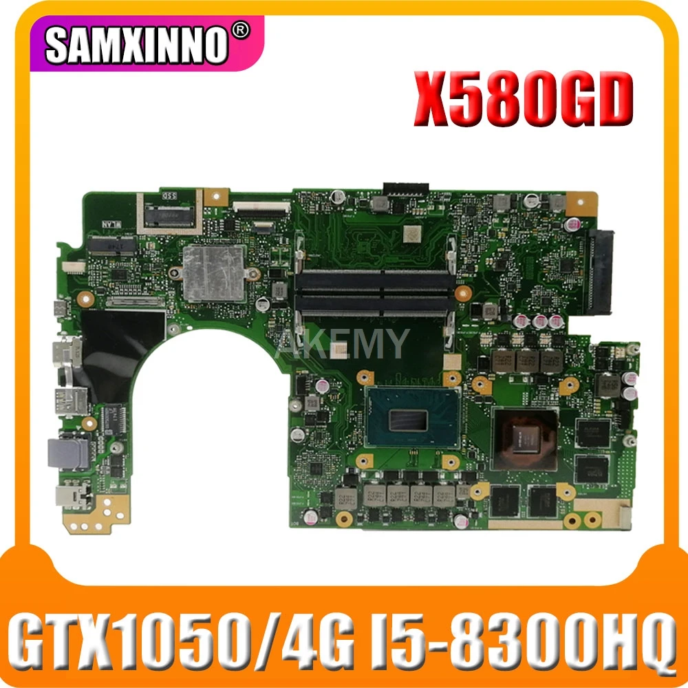 

X580GD Motherboard W/GTX1050/4G I5-8300HQ For Asus X580 X580G X580GD Laptop Motherboard X580GD Mainboard