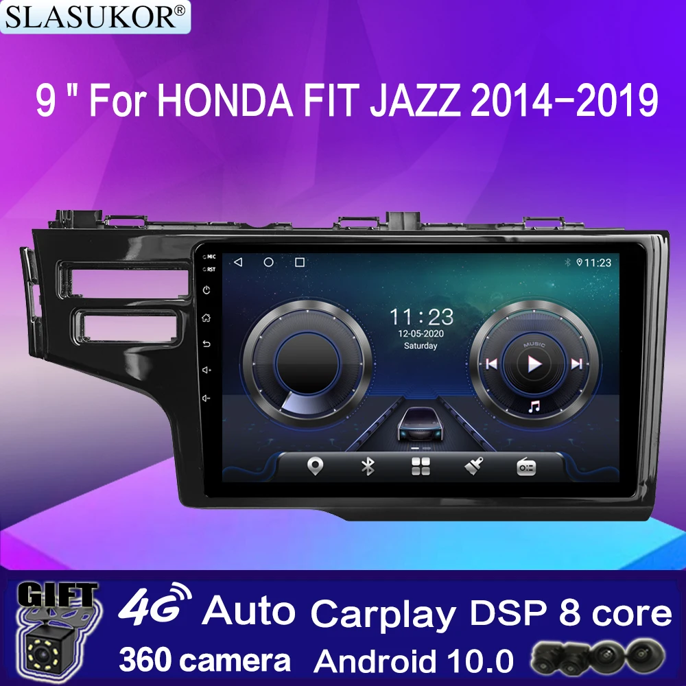 

Мультимедийная магнитола для HONDA FIT JAZZ 2014-2019, мультимедийный проигрыватель на Android 10, с GPS, видеоплеером и быстрой зарядкой, коаксиальный, 4G LTE, ...