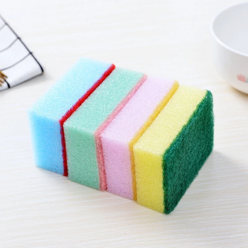 

1pcs Dishwashing Sponge Emery Clean Rub Pot Rust Focal Stains Sponge Removing Kit Cleaning Brush Kitchen Accessories