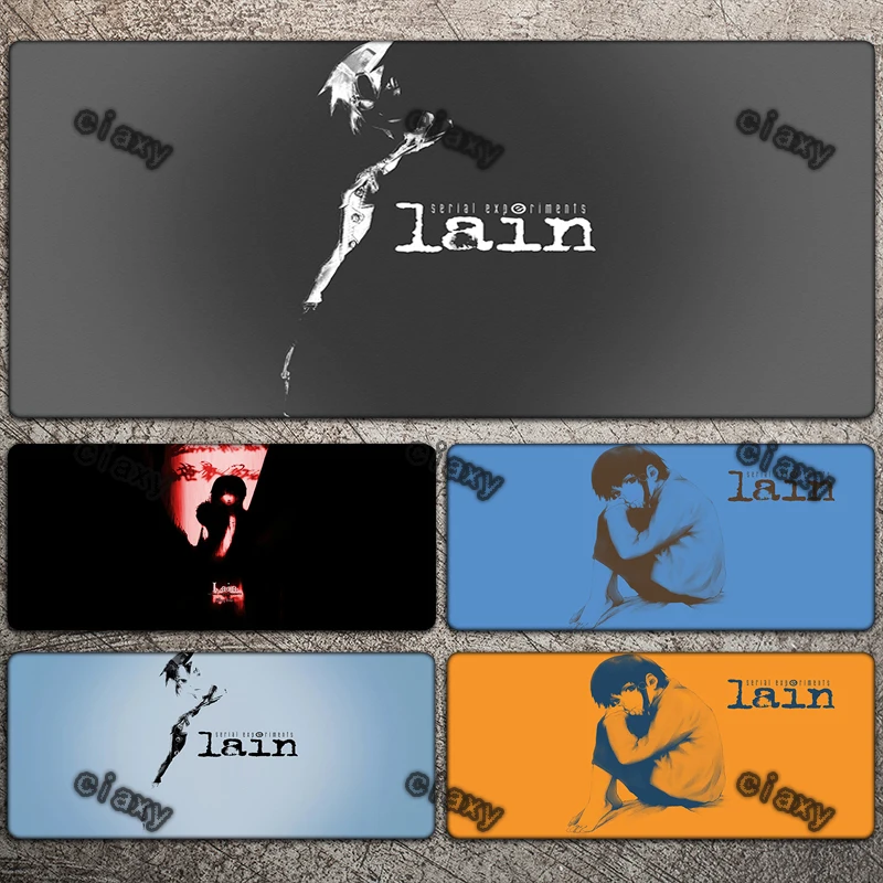 

Anime Serial Experiments Lain Computer Mat 400x900 Mouse Pad Anti-slip Long Carpet For Keyboard And Mause Large Office Desk Mats