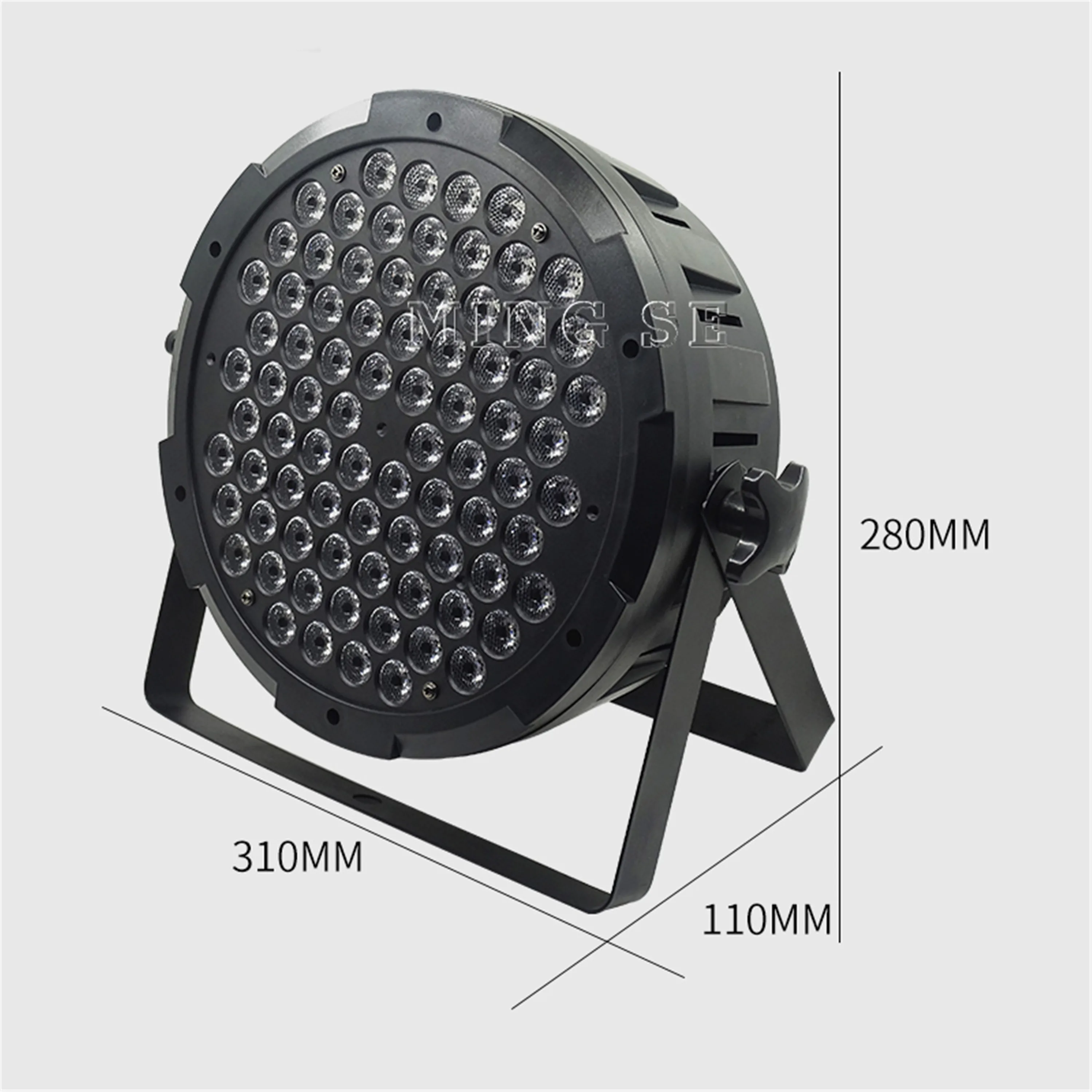 80x3W RGBW Цветные led Par огни плоские par dmx512 Свадебная вечеринка в стиле диско