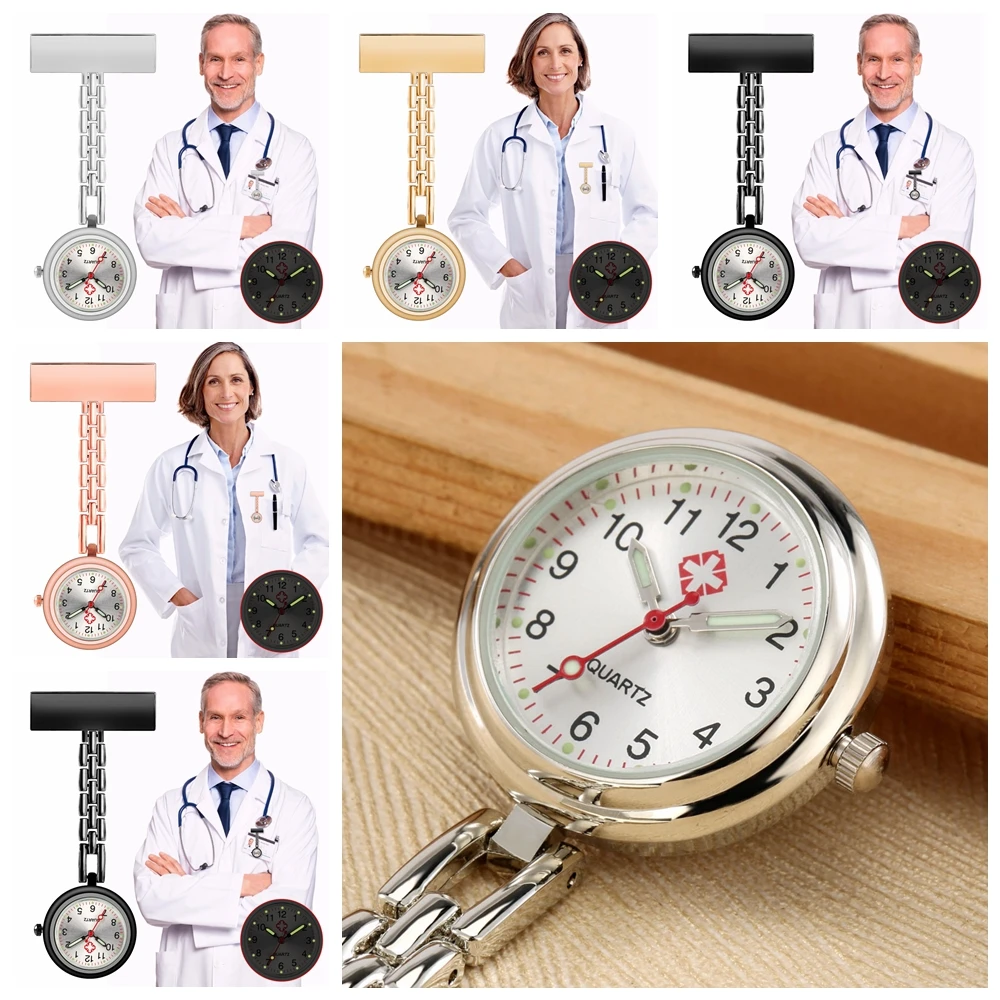 Часы наручные с Т-образным циферблатом практичные портативные для медсестер