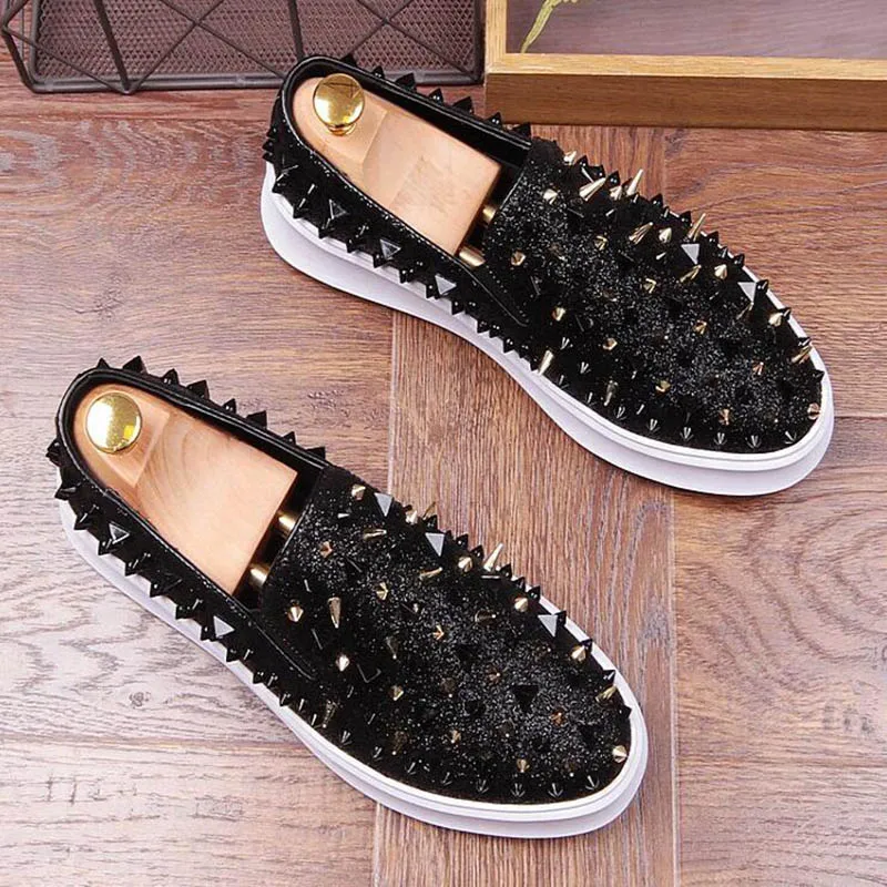 Роскошные дизайнерские новые мужские блестящие повседневные Лоферы без