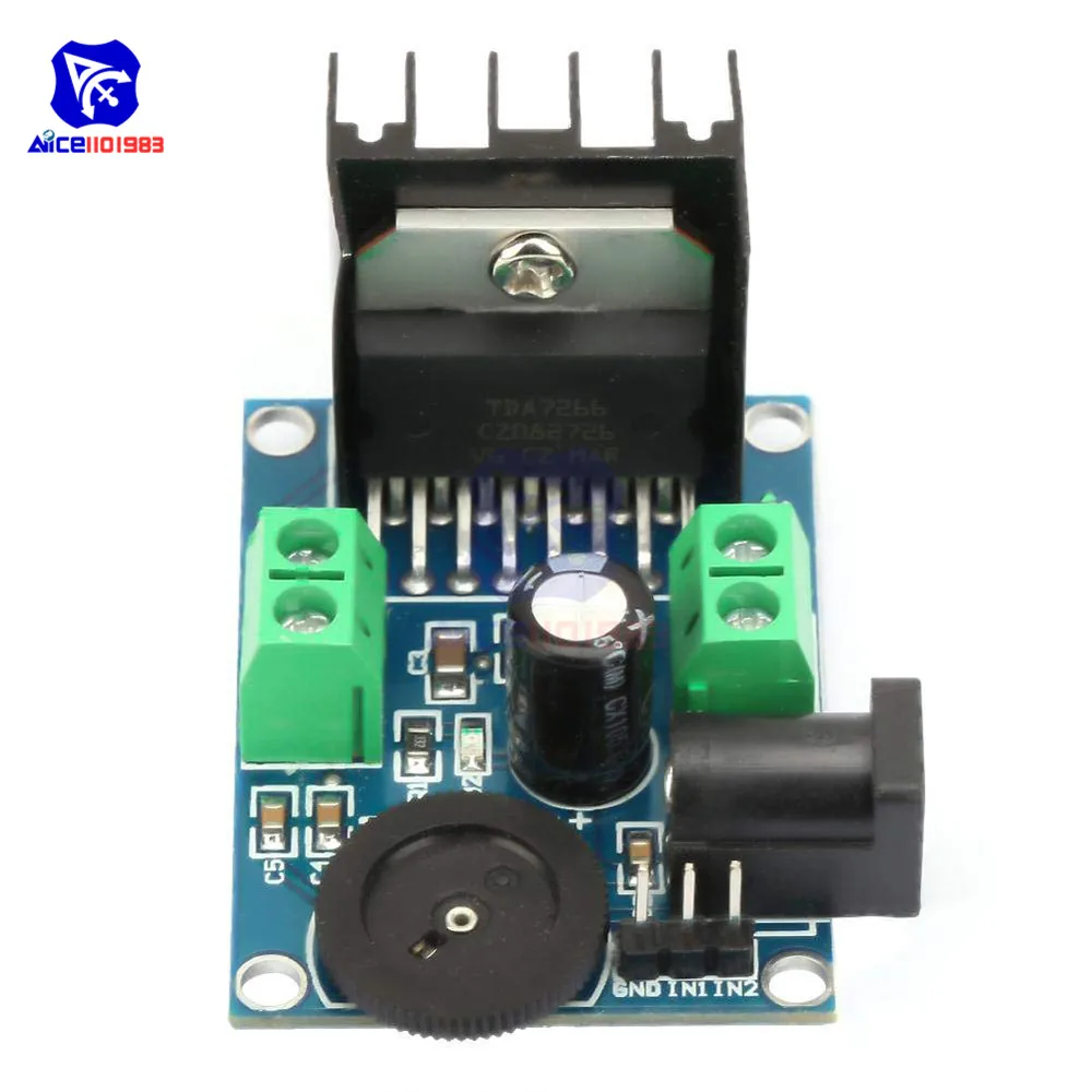 Модуль аудио стереоусилителя diymore TDA7266 Плата Hi-Fi двухканальный модуль усилителя