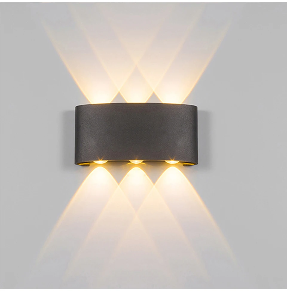 

Modern Led Wall Lamp Indoor Stair Light Fixture Bedside Loft Living Room Up Down Home Hallway Lampada 2W 4W 6W 8W Wall Sconces