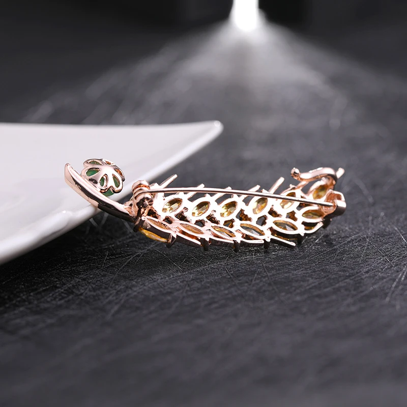 Элегантный Пшенично Броши с искусственным жемчугом шпильки Роскошные серьги