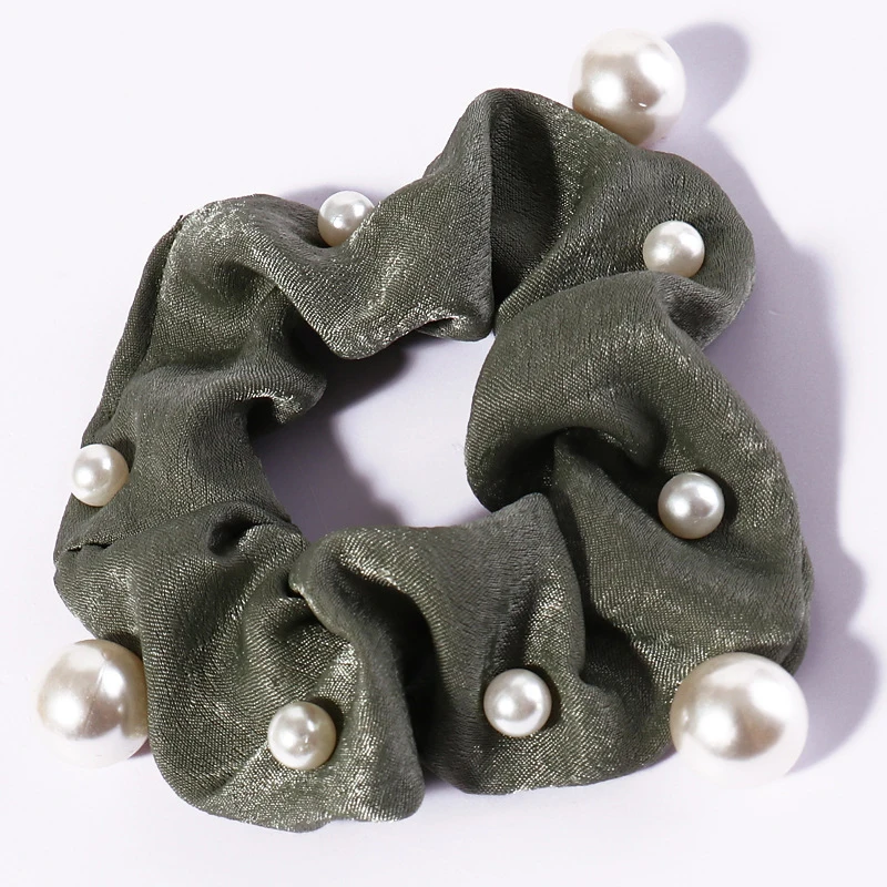 Яркая шелковая атласная резинка с жемчугом Прочные эластичные поплавки для