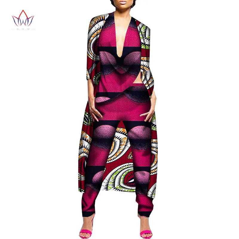 

Традиционная африканская одежда, горячая Распродажа 2020, Африканский комплект из трех предметов и брюк для женщин, большие размеры, брюки и т...