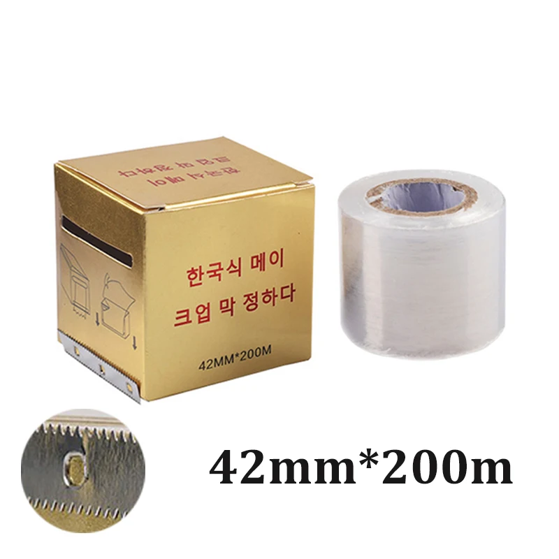 1 шт. профессиональная микроблейдинговая пластиковая обертка 42 мм * 200 м