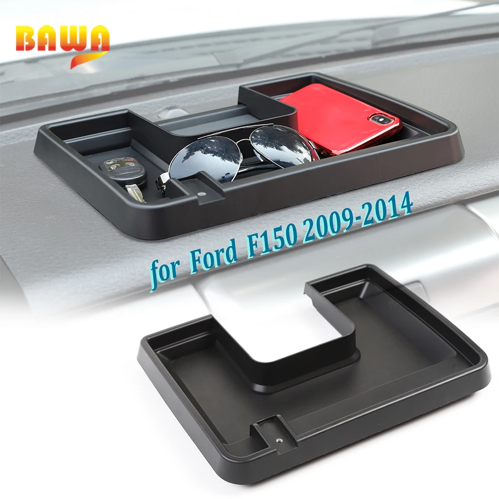 bawa center console storage box with mobile phone holder ipad bracket for ford f150 raptor 2009 2014 car accessories free global shipping