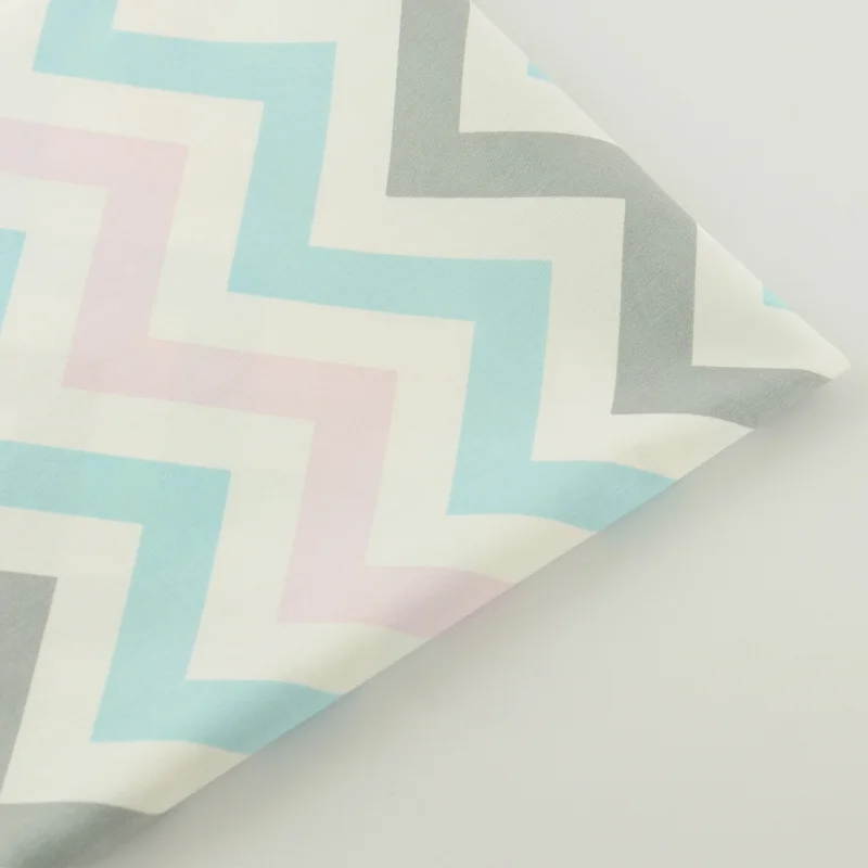 100% хлопок Ткань саржа волна Конструкции Лоскутное шитье telas ребенка ткани