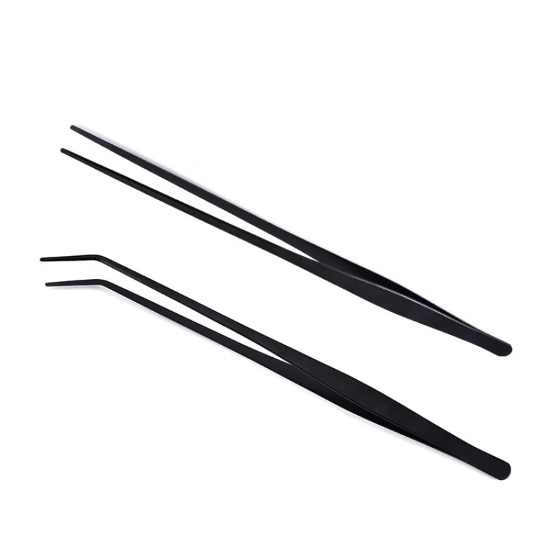 

2021 New Stainless Steel Water Grass Clip 35 Cm Long Tweezers Straight And Curved Aquarium Maintenance Tool 2 Pieces Set