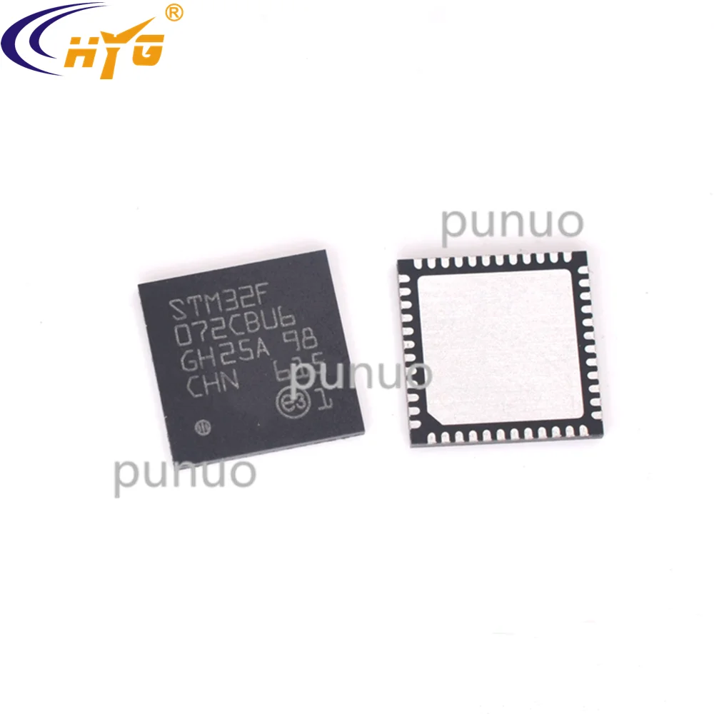 Оригинальный аутентичный STM32F072CBU6 Инкапсуляция UFQF 32-битный MCU 128 Кб Flash 12 таймеров