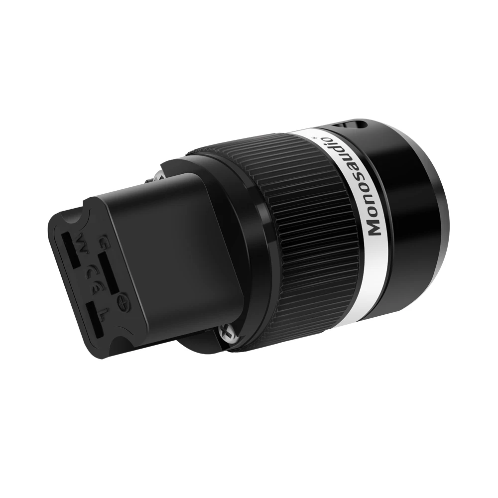 Monosaudio F120 99.998% чистый Медь 20A IEC C7 штепсельной вилки разъемы Женский Разъем питания