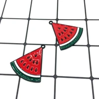 spray painted watermelon korean high quality popular fruit series alloy jewelry hanging accessories hair accessories bracelet di