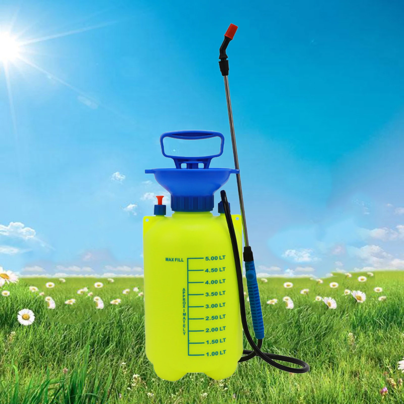 5L Manual Watering Bottle Can Sprayer Garden Outdoor Cleaning | Дом и сад
