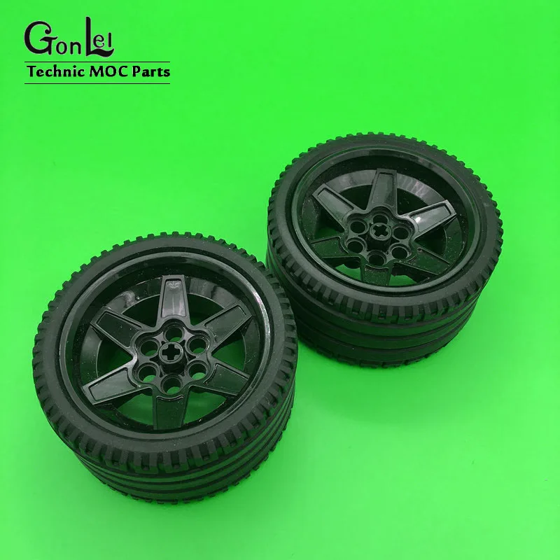 Строительные блоки MOC Technic Wheel 2 шт./лот 68 8x36 мм диск ZR колесо + концентратор шин 44771