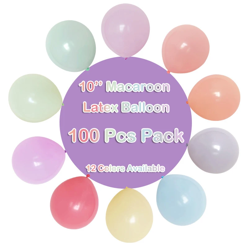 DIY Украшение Шар пастельный макарун латексный шар Радужный цвет для свадьбы