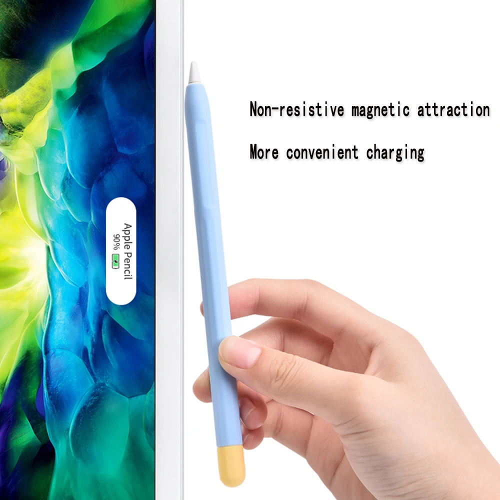 Сенсорный Стилус для планшета защитный чехол Apple Pencil 2 1 s портативный Мягкий