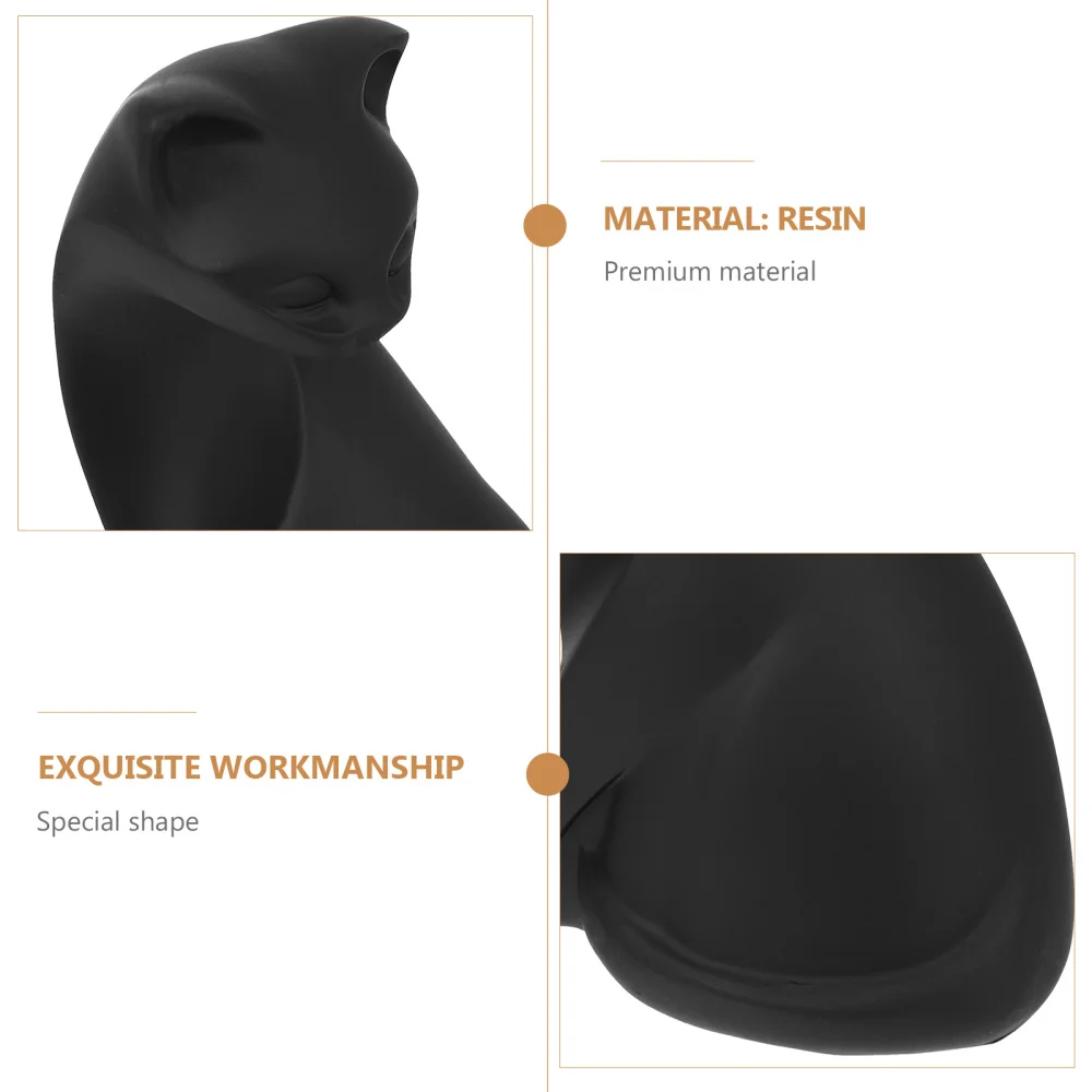 

2Pcs Creative Resin Cat Ornament Desktop Ornament Home Decoration Resin Crafts