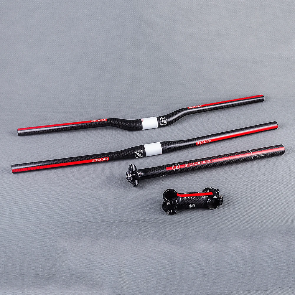 Велосипедный Подседельный штырь FCFB из углеродного волокна 3K глянцевый красный