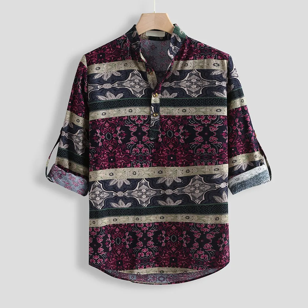 Vete мужские футболки 2019 camisa masculina приталенные повседневные с принтом винтажные