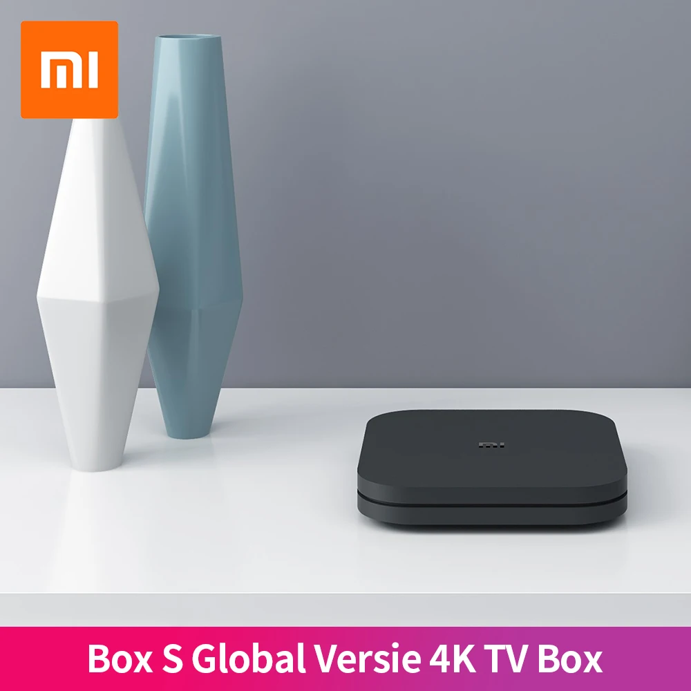 xiaomi mi box s global version 4k tv box cortex a53 quad core 64 bit hdr wi fi android tv remote streaming media player mi bos s free global shipping