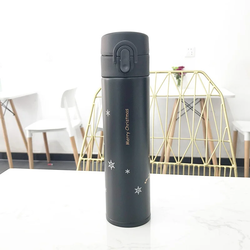 Новый 380 мл Уникальный Творческий Рождественский узор с вакуумной изоляцией