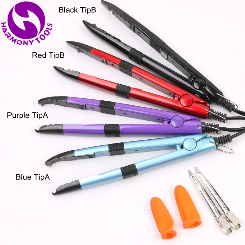 

Gift + 1 Piece Adjustable Temperature Pre Bonded Keratin Hair Extension Tools Mini Heat Iron Hair Connector
