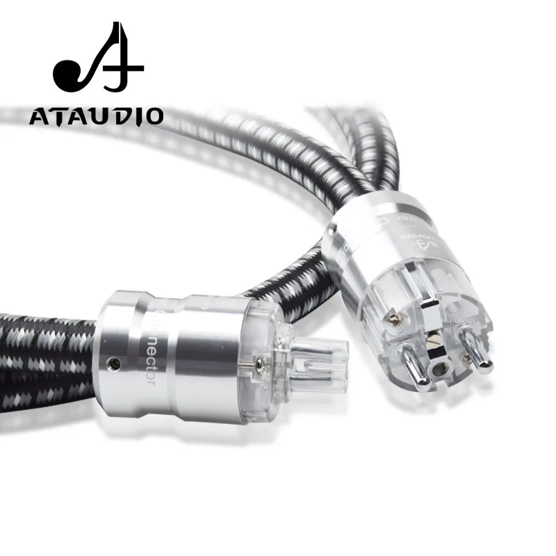 ATAUDIO кабель питания Hi-Fi EU Hi-end 6N OFC усилитель CD amp 8 слов хвост шнур | Электроника