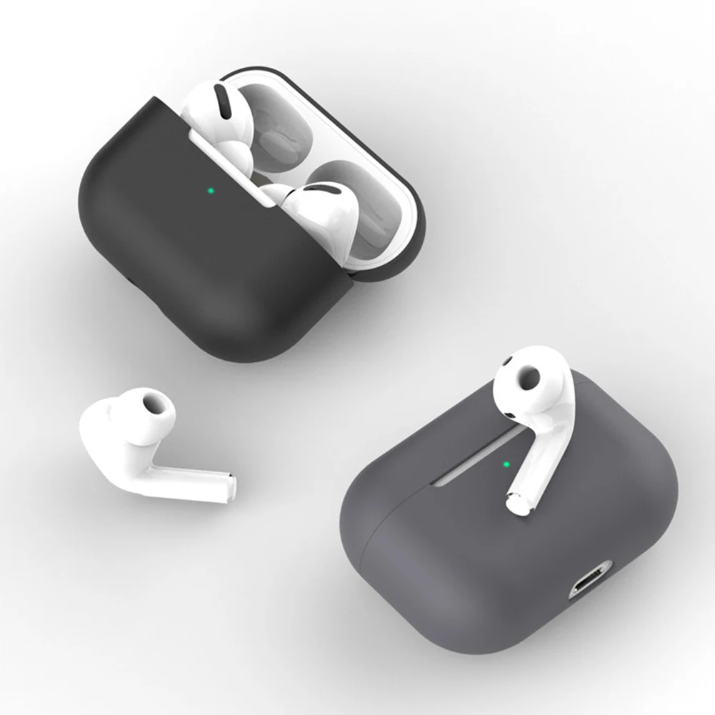Защитный чехол для AirPods Pro 3 красный черный белый силиконовый портативный