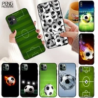yjzfdyrm hot football soccer ball shell phone case for iphone 11 pro xs max 8 7 6 6s plus x 5s se 2020 xr case
