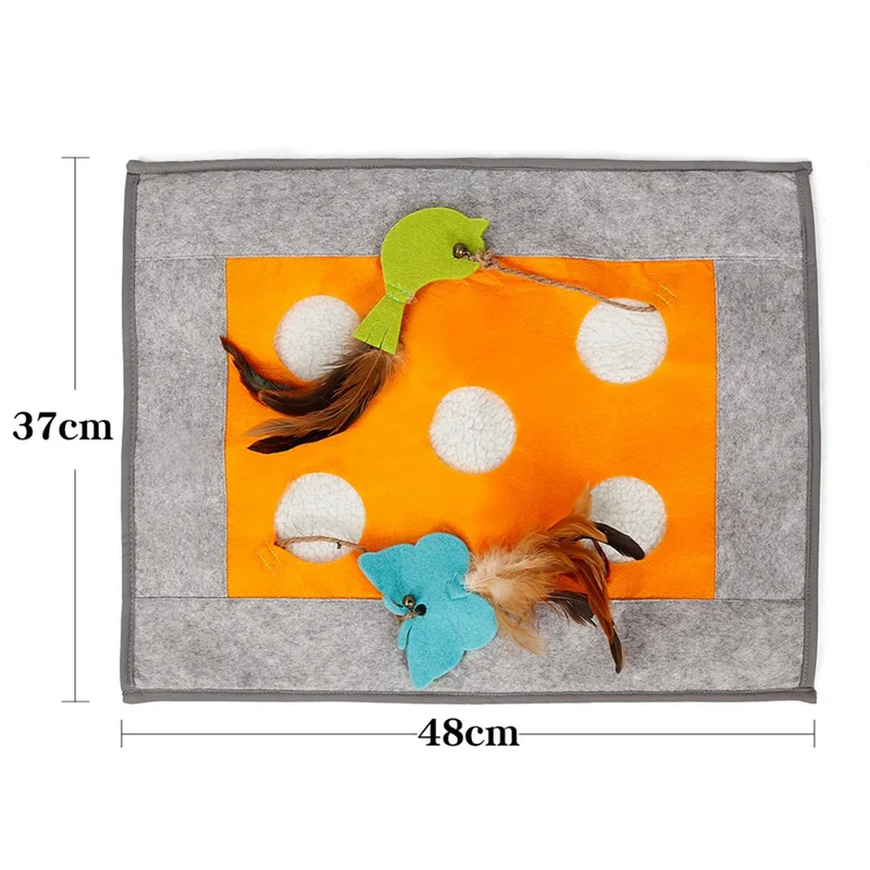 Спальный мешок для кошек туннель котенок царапина одеяло пищащие игрушки с