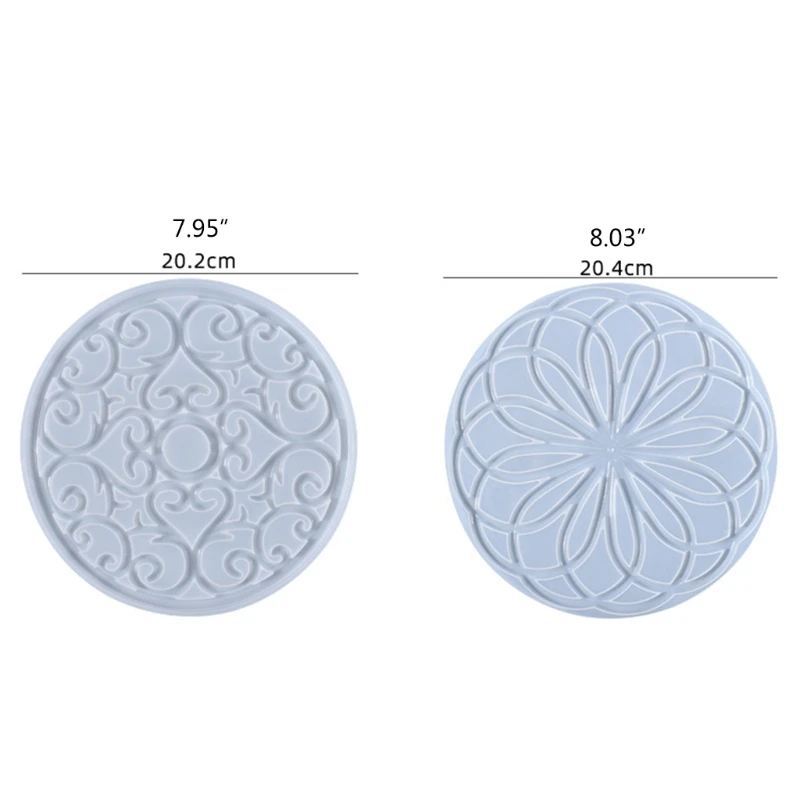 

Mandala Placemat Epoxy Resin Mold Coaster Cup Mat Casting Silicone Mould DIY Crafts Home Decorations Making Tool