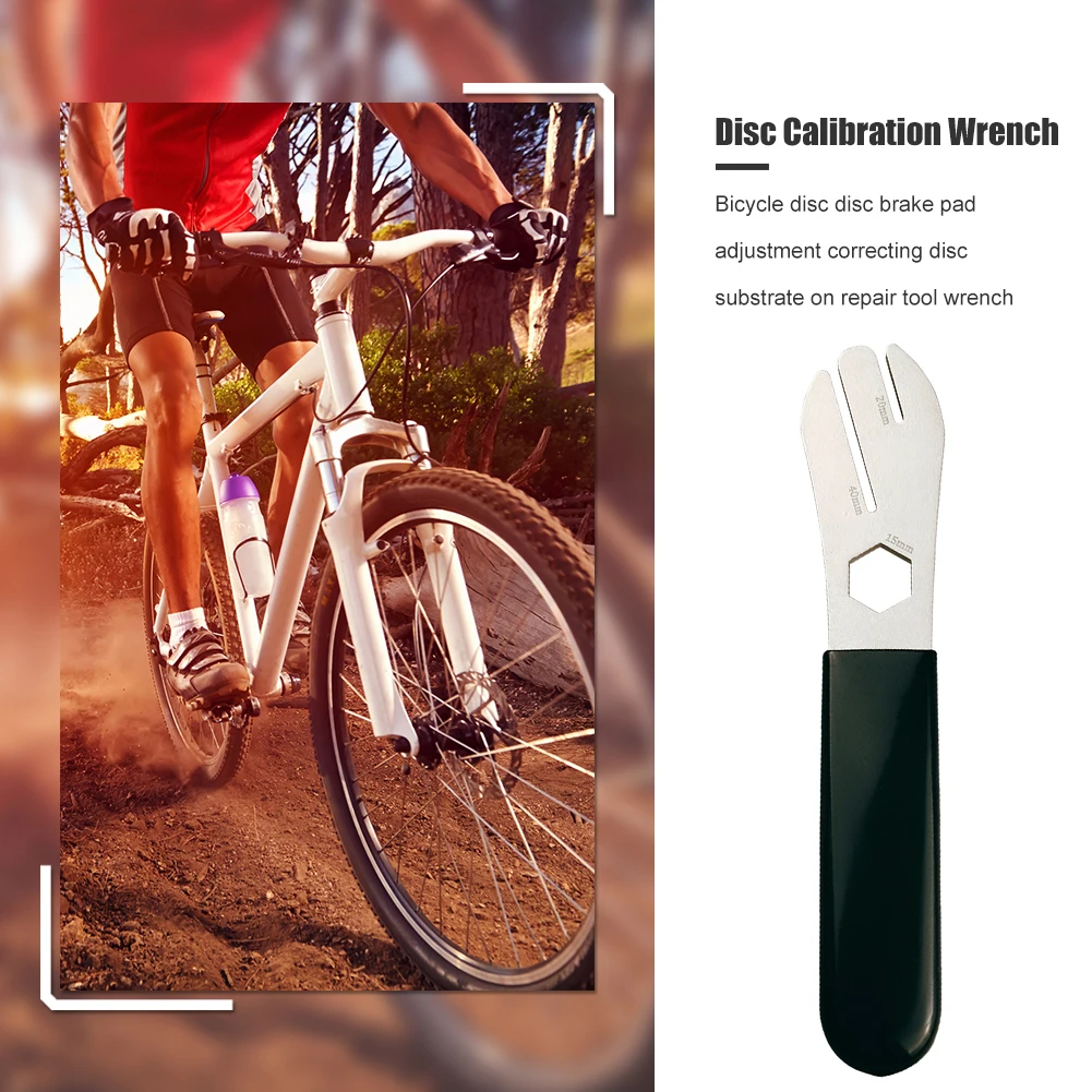 

MTB Bike Bicycle Disc Brake Rotor Wrench Stainless Steel Cycling Alignment Truing Correction Tool Bicycle Repair Tools