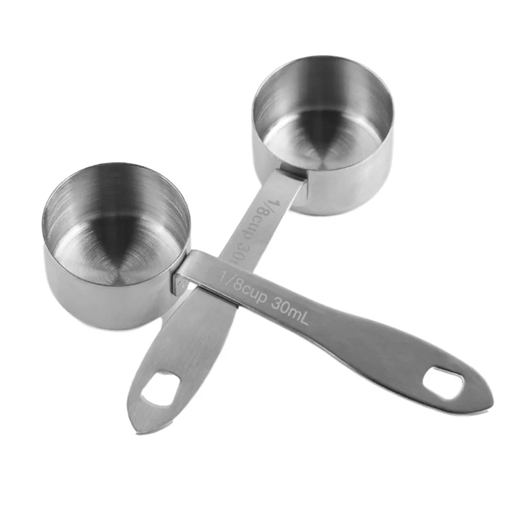 

304 Stainless Steel 30ml Coffee Scoop Polished Surface Food Grade Coffee Measuring Spoon for Bar Kitchen Tools