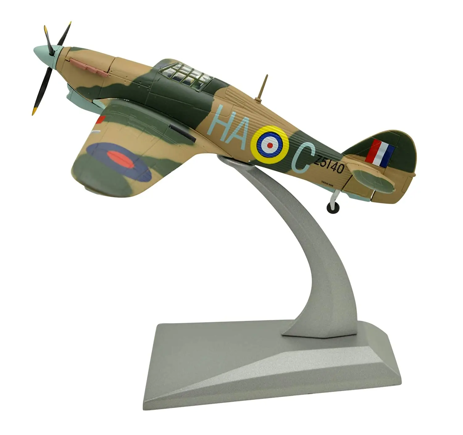 

TANG DYNASTY(TM) 1:72 Hawker Hurricane Fighter Attack Metal Plane Model, World War II Royal Air Force, Military Airplane Model