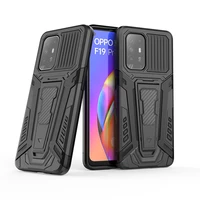 for oppo f19 pro plus case chariot bracket rubber armor bracket cover for oppo f19 pro plus 5g cover for oppo f19 oppo f19 pro