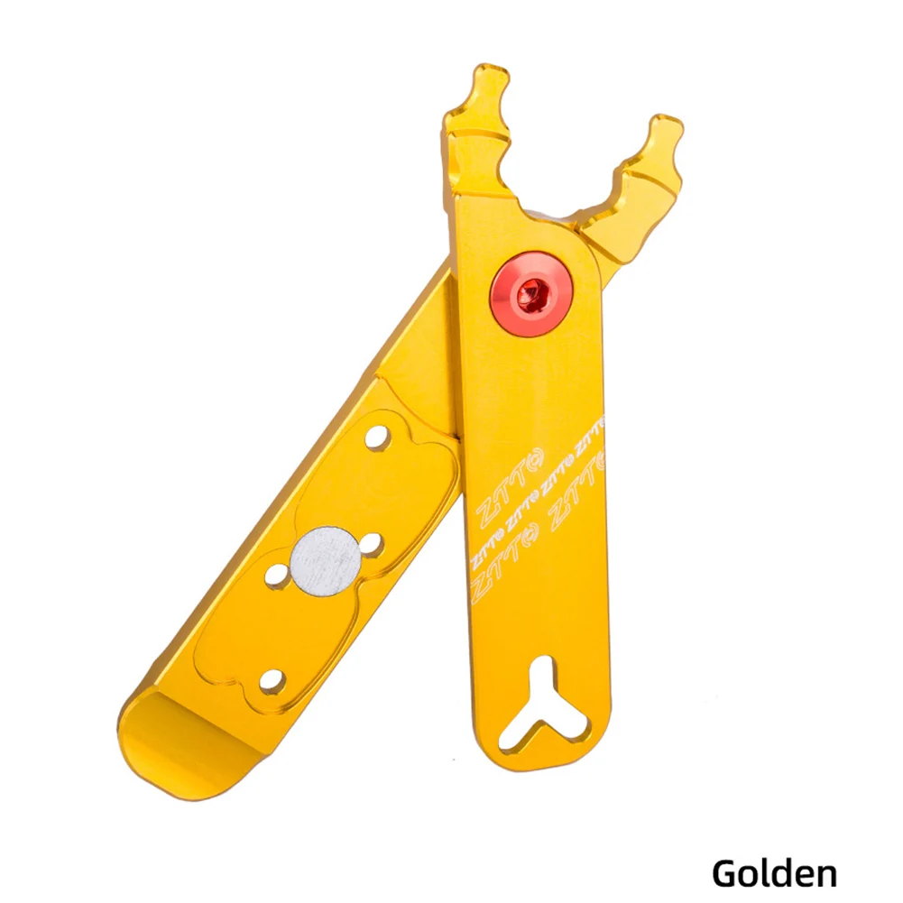 

Плоскогубцы для снятия велосипедной цепи, инструмент для клапана, многофункциональный инструмент 4-в-1 для быстрого снятия пряжки, инструме...