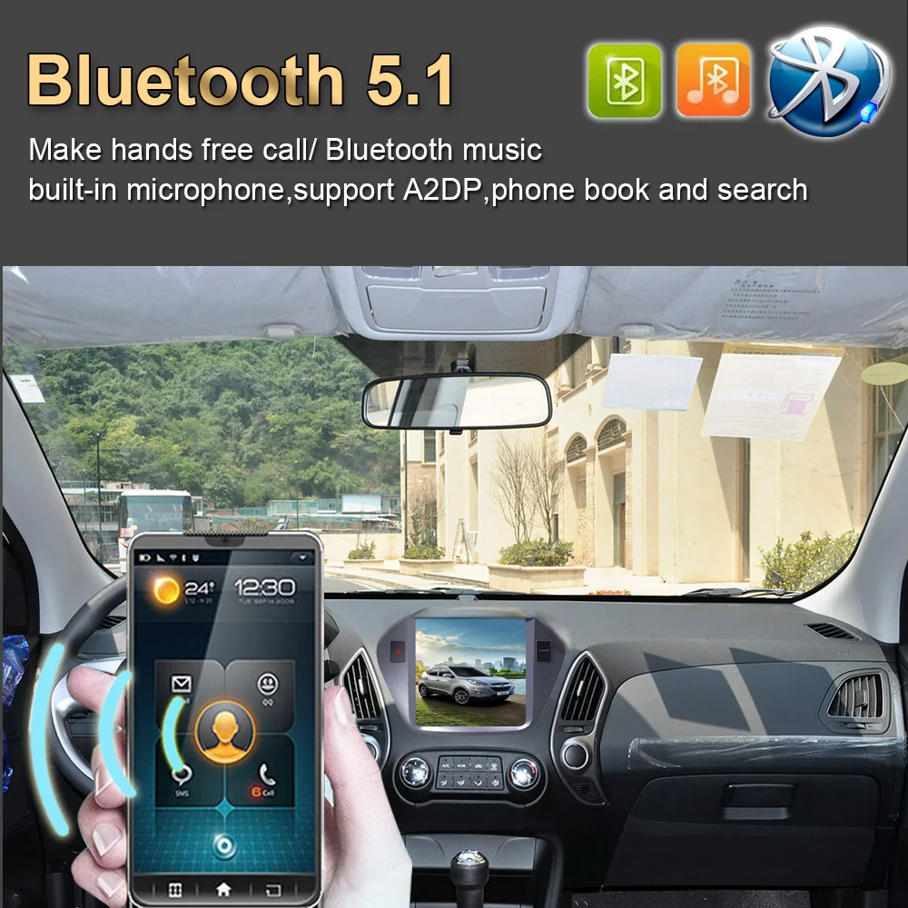 Автомобильный GPS-навигатор 10 4 &quotв стиле Tesla на Android для HYUNDAI TUCSON IX35/TUCSON 2009-2014