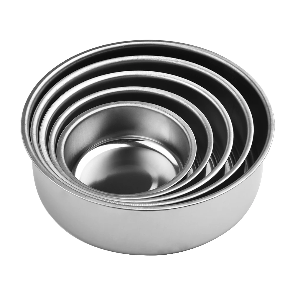 

5pcs/Set Stainless Steel Fresh-keeping Bowls With Lid Kitchen Food Storage Bowls Fridge Multi Capacity Crisper Storage Box