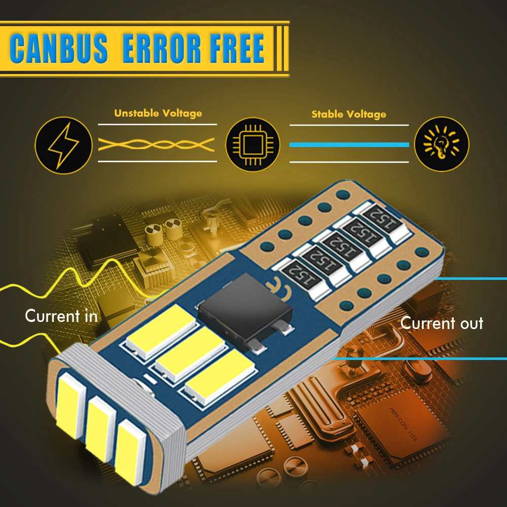 

8x Canbus LED T10 W5W For Audi A6 S6 RS6 C5 C6 C7 4B 4F 4G Quattro Sedan Avant LED Interior Lights Map Dome Trunk Lamp Ice Blue