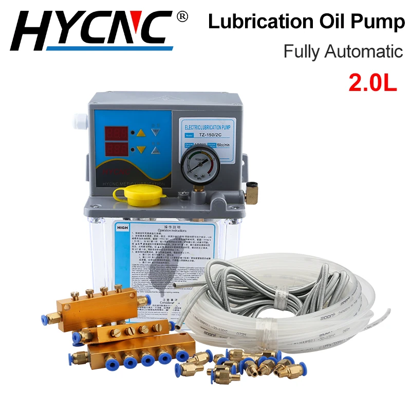 

220V Electromagnetic Lubricating Oil Pump 2L Automatic Lubricating Pump Electric Gear Refueling Pump CNC Machine Tool Lubricator