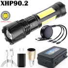 XHP90.2 Высококачественный 4-ядерный тактический светодиодный фонарик 26650 Аккумулятор Usb Перезаряжаемый фонарь масштабируемый фонарь для кемпинга