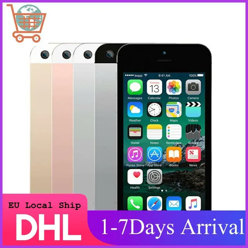 Local Shipment Apple iPhone SE A1723 Fingerprint Dual-core 4G LTE Smartphone 2GB RAM 16/32/64GB ROM Touch ID IOS Mobile Phone | Мобильные