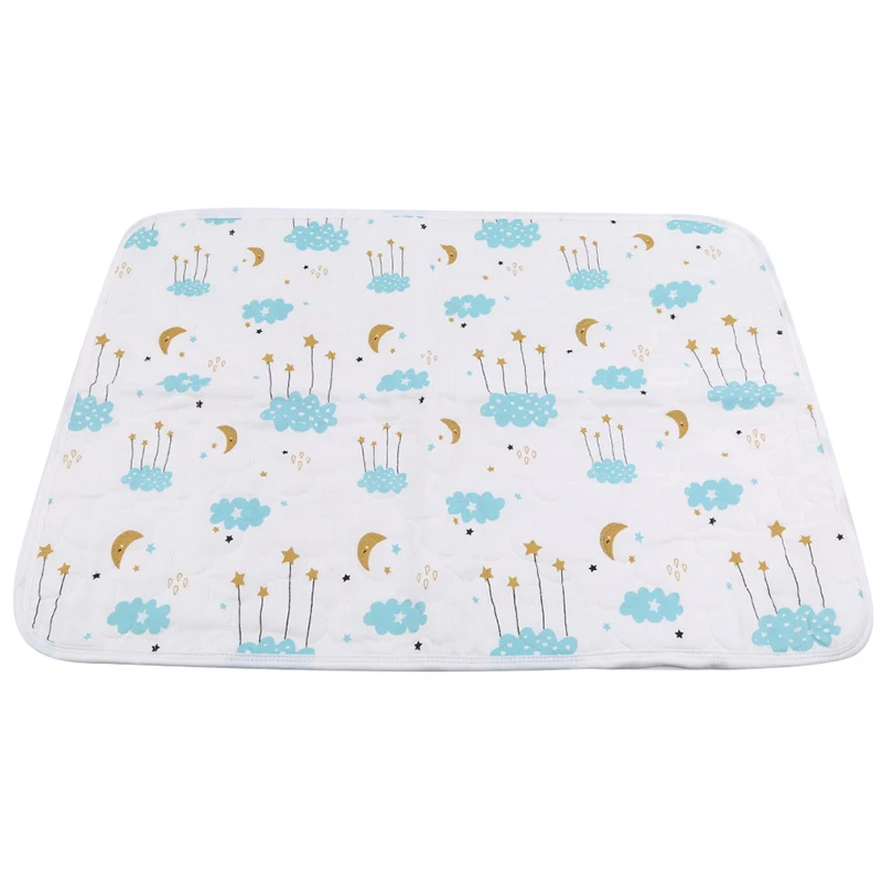 

Baby Changing Mat Cartoon Cotton Waterproof Sheet Washable Baby Urinal Pad Table Diapers Game Play Cover Infant Mattress New