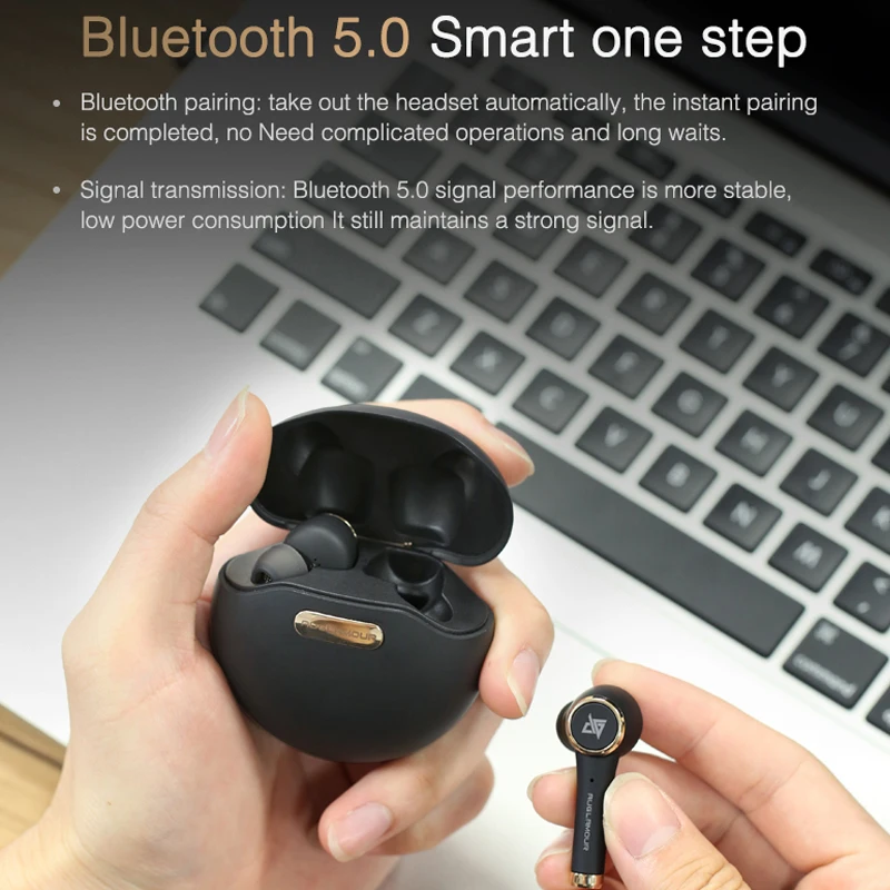Tws Mini Bluetooth 5 0 наушники Настоящие беспроводные Сенсорные водонепроницаемые Hi-Fi