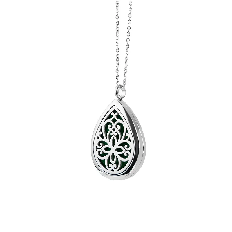 1PC Aroma Diffuser Necklace Open Locket Aromatherapy Pendant Essential Oil Car Air Freshener Perfume |