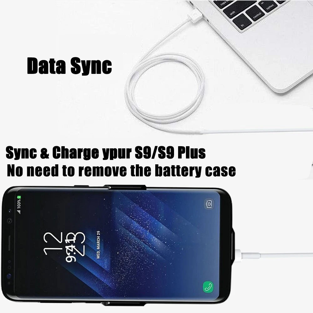 Чехол с дополнительным внешним аккумулятором для Samsung Galaxy S9 S8 A8 зарядное