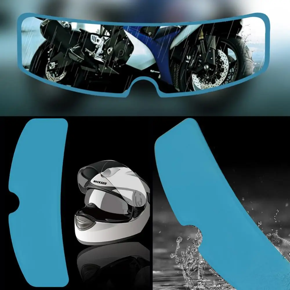 

80% Hot Sell Universal PET Rainproof Anti-fog Motorcycle Riding Helmet Shield Visor Film